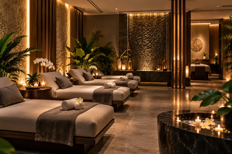 Relaxation loungers – New Sun Thai Spa, Liwan