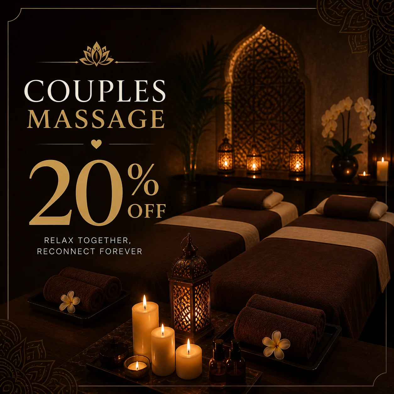 Couples Massage 20% Off